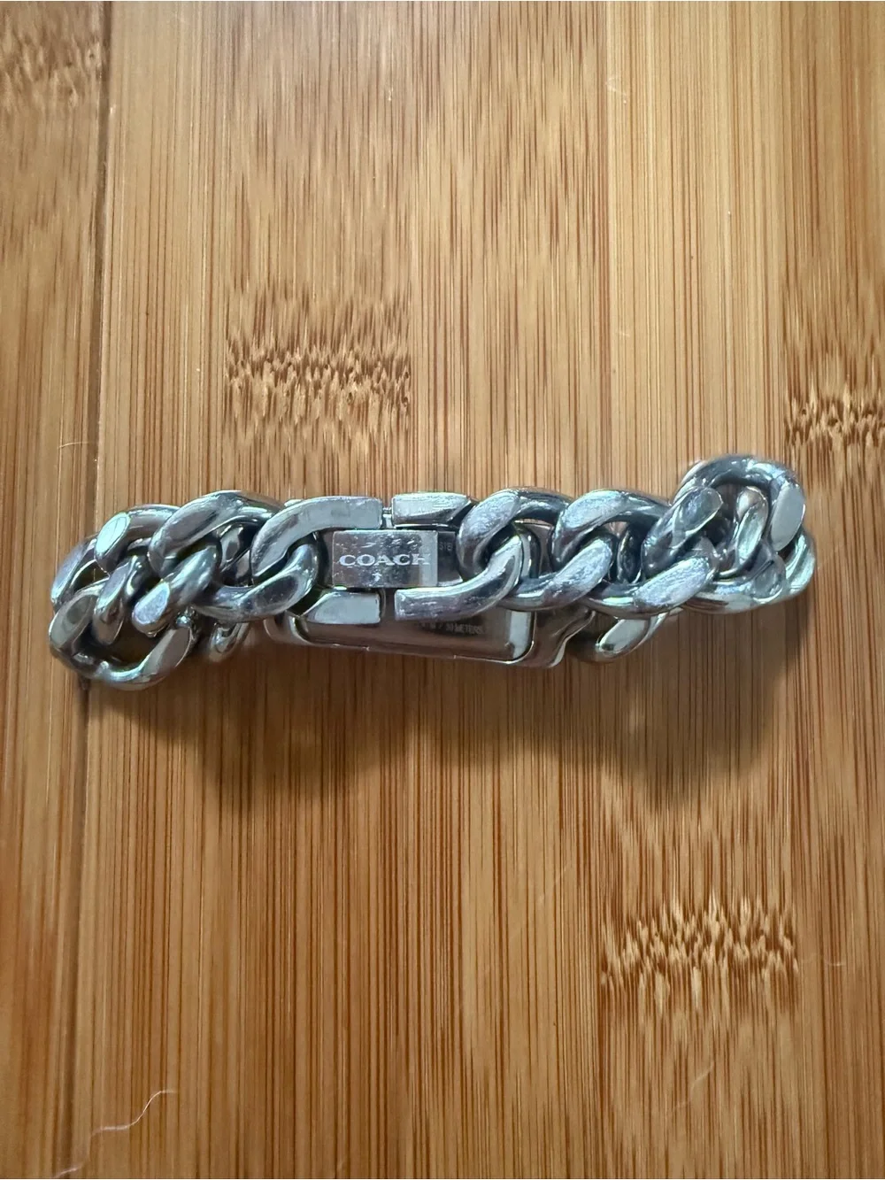 COACH Silver Chain-link Bracelet Watch